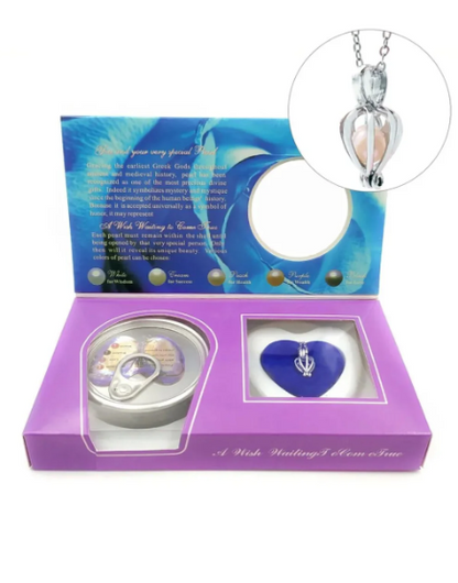 Love Shell® Canlı İstiridye Kafes Kolyesi